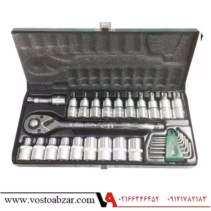 جعبه بکس وآلن بکسی 28 پارچه پژویی هنس مدل 4628TP