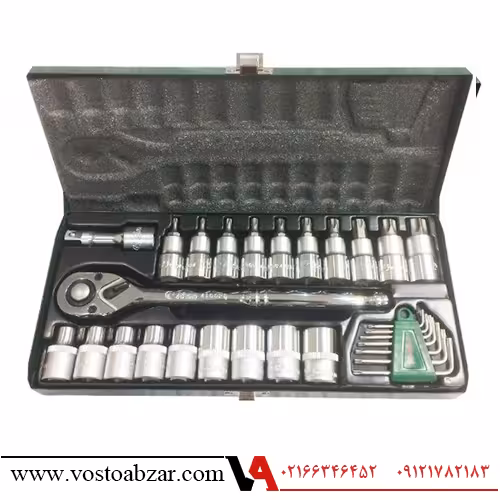 جعبه بکس وآلن بکسی 28 پارچه پژویی هنس مدل 4628TP