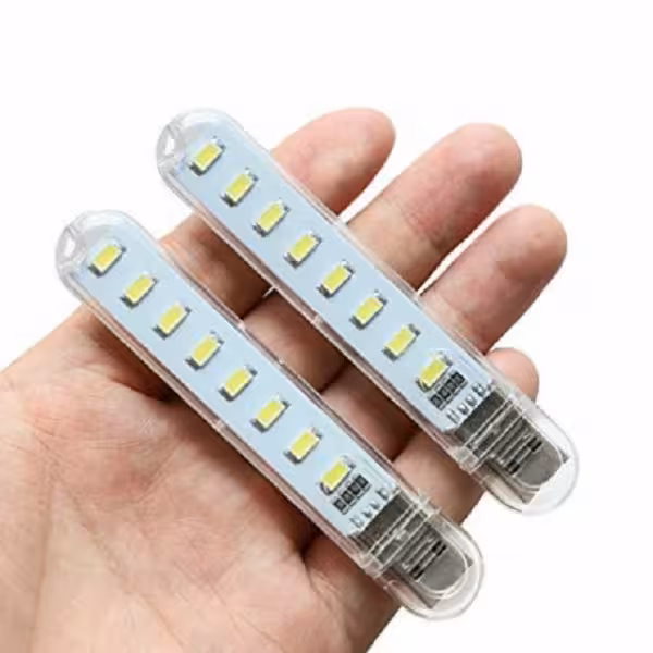 چراغ اضطراری USB LED مدل هشت لامپه