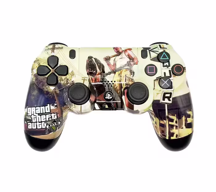 دسته بی سیم PS4 DualShock 4 High Copy طرحGTA