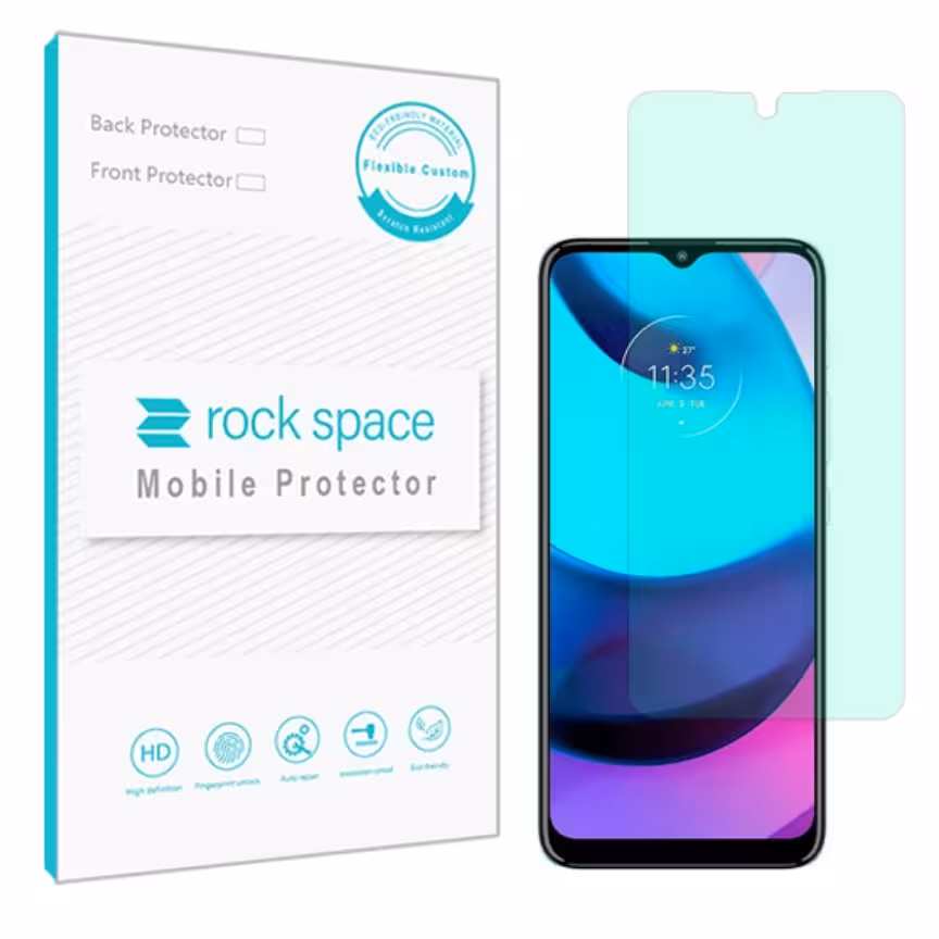 گلس موتورولا E20 مدل نانو هیدروژل گرین لایت برند راک اسپیس