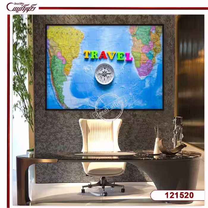 تابلو گردشگری نقشه جهان R121520