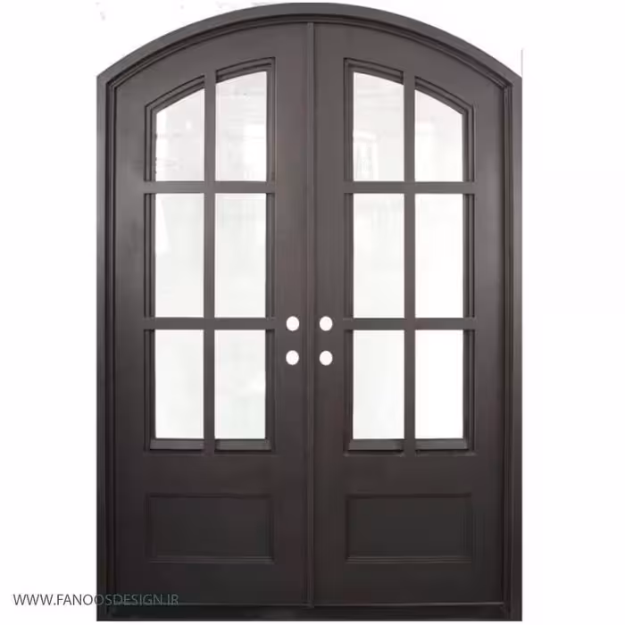 درب فلزی ورودی ساده و شیک | خرید درب مدرن با طراحی مینیمال1195