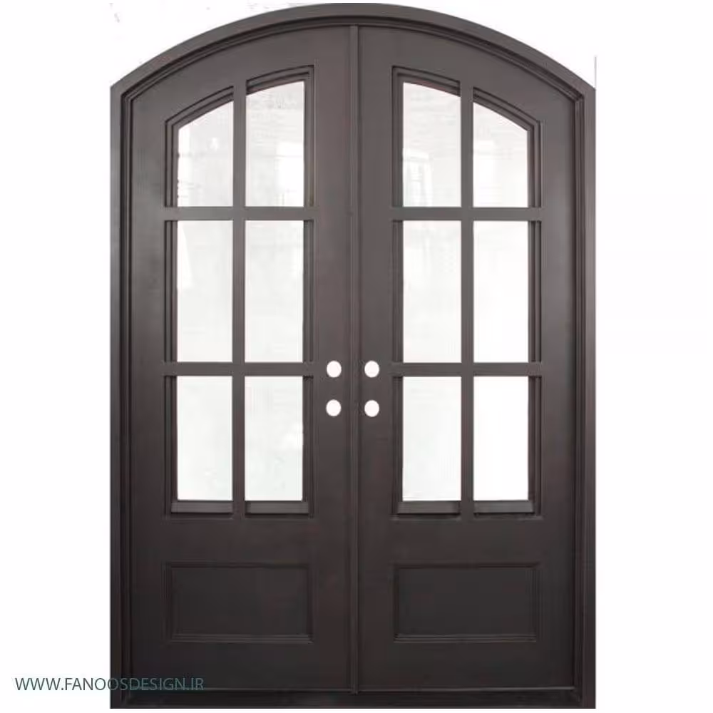 درب فلزی ورودی ساده و شیک | خرید درب مدرن با طراحی مینیمال1195
