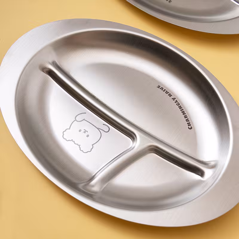 ظرف غذا استیل طرح خرسی 3خانه وارداتی