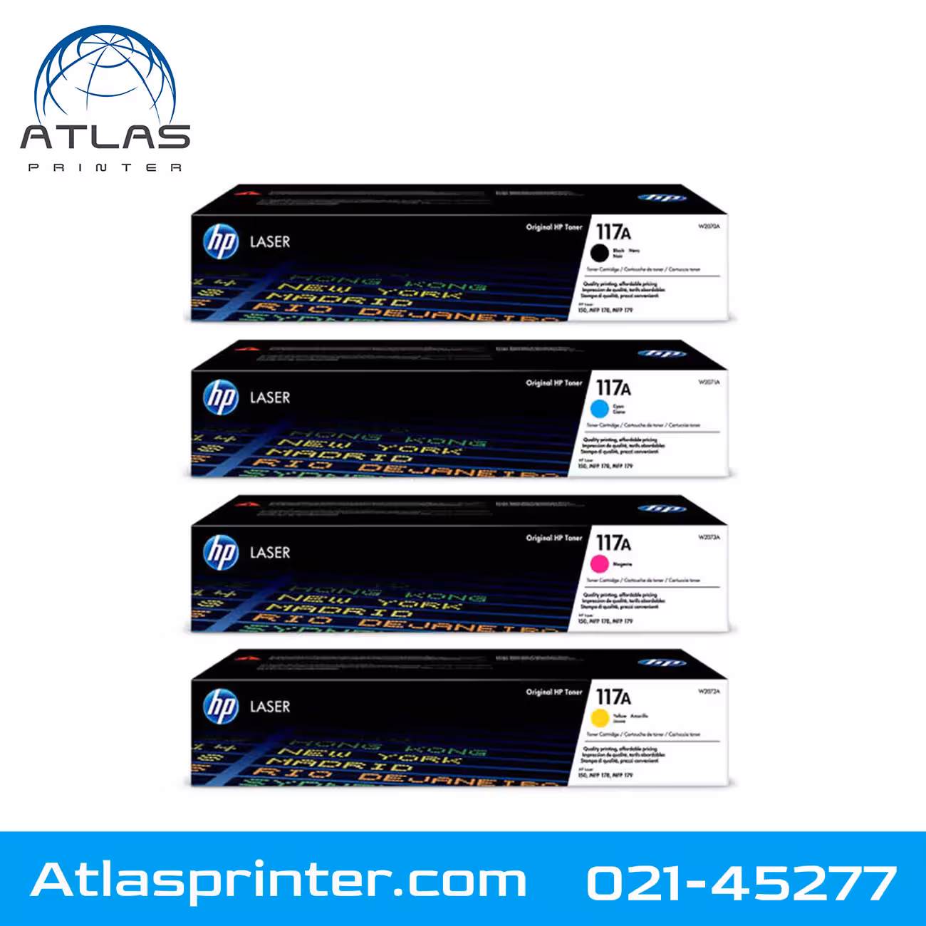کارتریج ست چهار رنگ اچ پی HP 117A
