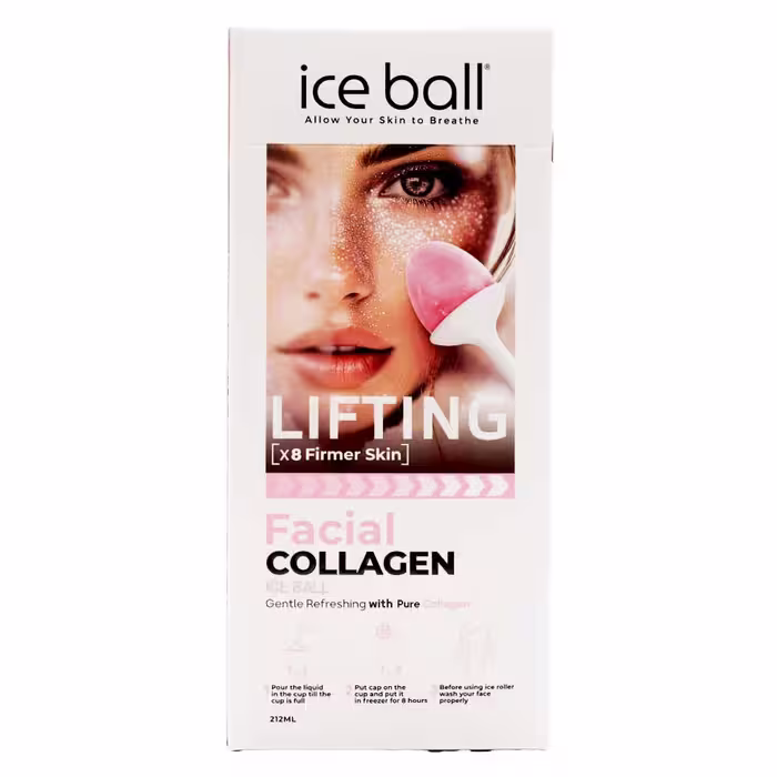 ژل آبرسان صورت آیس بال ICE BALL مدل کلاژن حجم 212 میلی لیتر