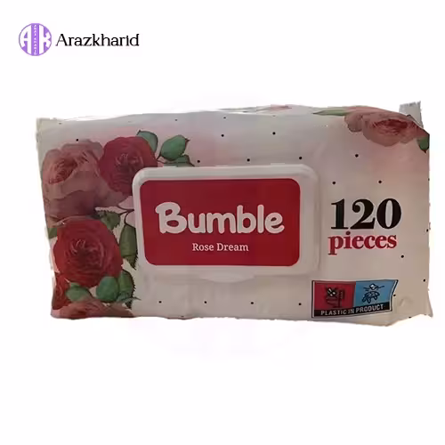 دستمال مرطوب بامبل 120 عددی Rose Dream