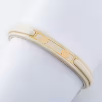 دستبند چرم سفید