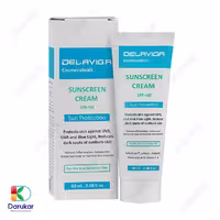 کرم ضد آفتاب پوست های خشک و حساس دلاویگا SPF50 حجم 40 میلی لیتر