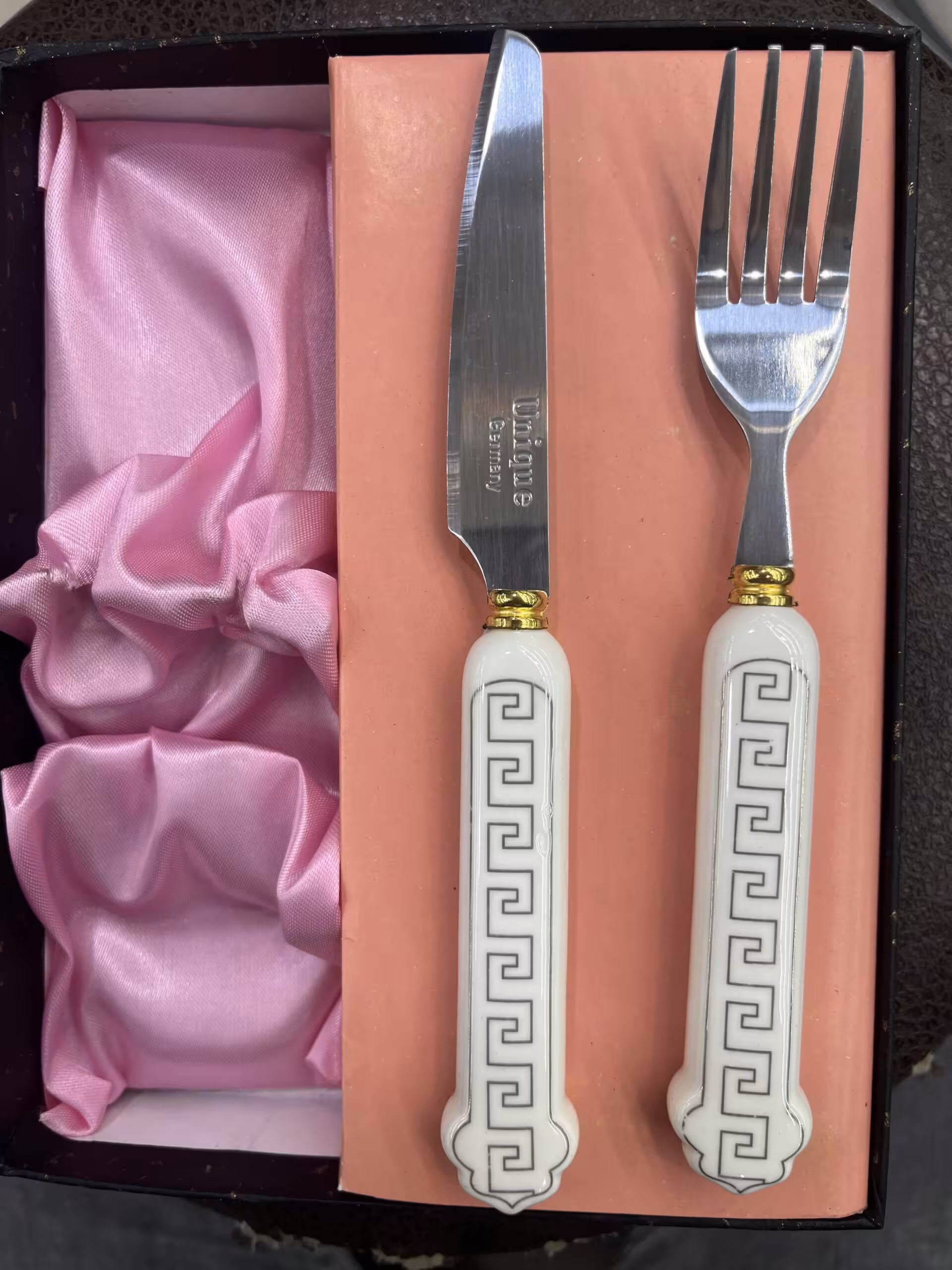 کارد و چنگال میوه خوری 12 پارچه یونیک طرح جدید کد 2