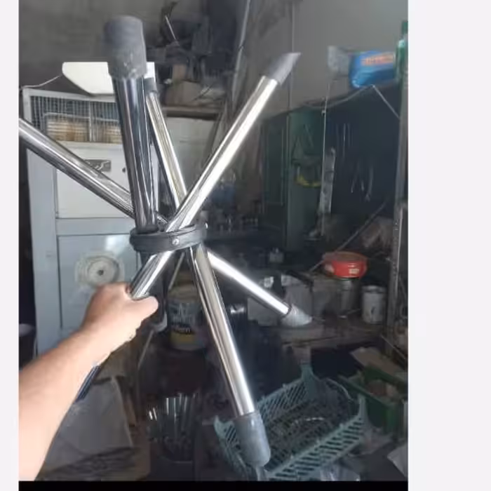 پایه تاشوی جلو مبلی ناهار خوری یا پایه میز عسلی بسته یک عددی اندازه صفحه 50 در 50