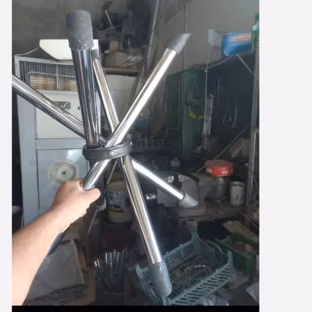 پایه تاشوی جلو مبلی ناهار خوری یا پایه میز عسلی بسته یک عددی اندازه صفحه 50 در 50