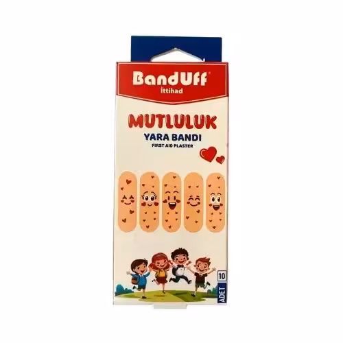 چسب زخم BandUff طرح MUTLULUK بسته 10 عددي