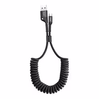 کابل شارژ فنری USB به Type-C باسئوس مدل CATSR-01 طول 1 متر