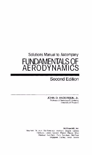 خرید و دانلود نسخه کامل کتاب Solutions manual to: Fundamentals of aerodynamics