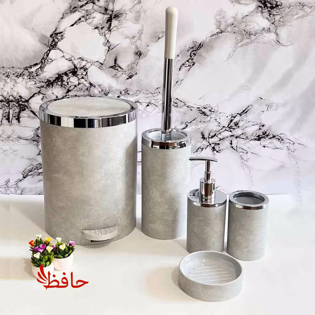 ست سرویس بهداشتی هارمونی مدل روشا طوسی کروم