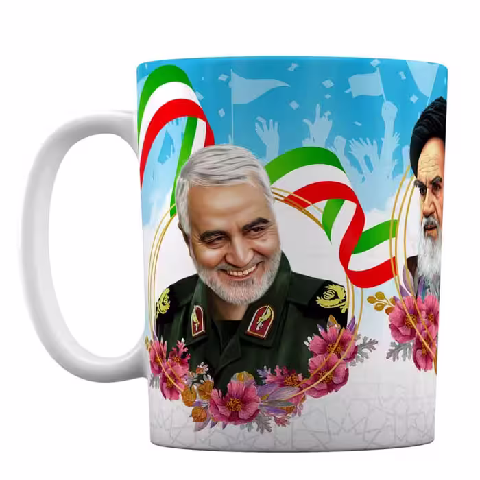 ماگ شهیدان سلیمانی و فخری زاده کد 485