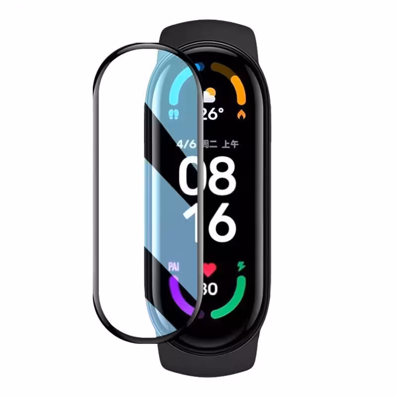 محافظ صفحه نمایش مدل PMMA مناسب برای ساعت هوشمند شیائومی Mi Band 5
