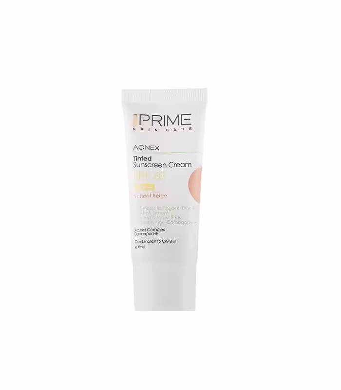 ضد آفتاب رنگی Prime پرایم مدل Oil Free با SPF60 مناسب پوست چرب حجم 40 میلی لیتر