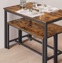 تک میز ناهار خوری روستیک کد 12132