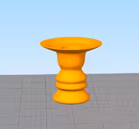 مدل سه بعدی جاشمعی طرح موج کد02 (STL)