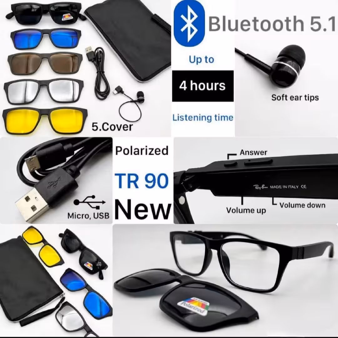 عینک طبی هنذفری دار بلوتوثی 5 کاوره