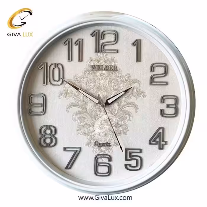ساعت دیواری اورجینال ولدر PVC سفید| کد رفرنس 637