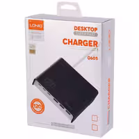 شارژر رومیزی فست شارژ 6 پورت Ldnio Q605 QC3.0 PD3.0 65W