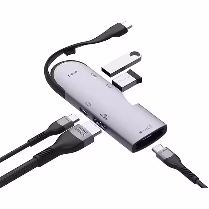 هاب آداپتور PROLINK HDMI 4K 30Hz USB-C