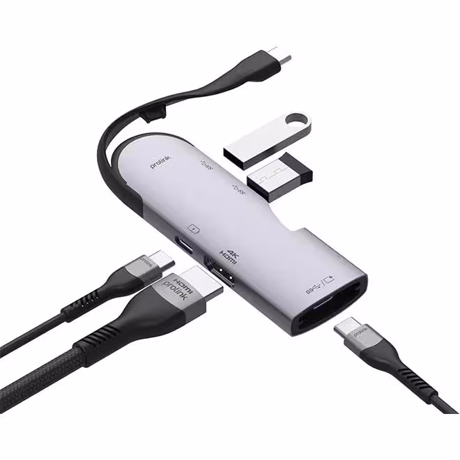 هاب آداپتور PROLINK HDMI 4K 30Hz USB-C