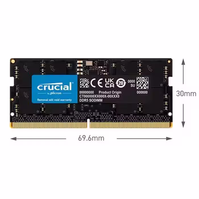 رم لپ تاپ کروشیال RAM Crucial 32GB DDR5 5600MHz - خانه وب قم - براکالا