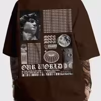 تیشرت لانگ طرح روم