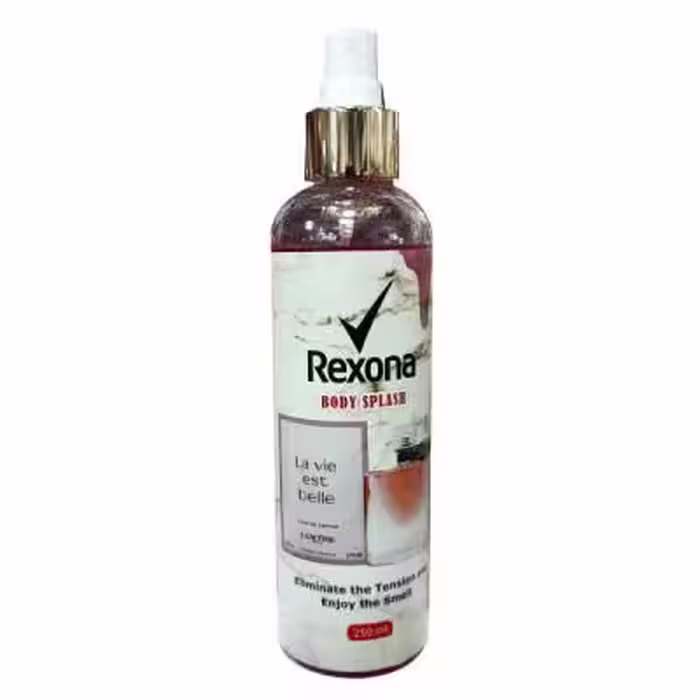بادی اسپلش زنانه رکسونا Rexona مدل لانکوم La vie belle حجم 250 میلی لیتر