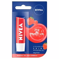 بالم لب توت فرنگی نیوا Nivea 24h Melt-in Moisture Strawberry Shine