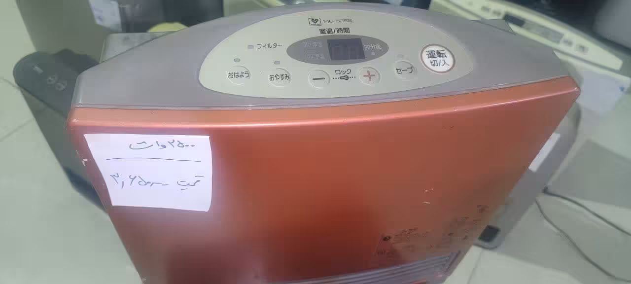 بخاری گازی برقی ژاپنی 2500 وات  دست دوم