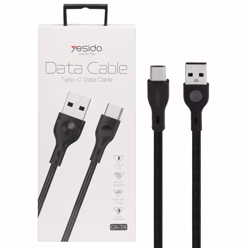کابل تایپ سی یسیدو مدل YESIDO CA-T4 TYPE C