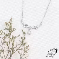 گردنبند نقره ایتالیا جواهری عیار925 کد 14853