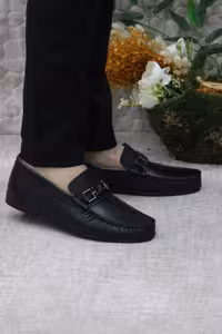 کفش رسمی مردانه بربری از چرم طبیعی مشکی – 5935