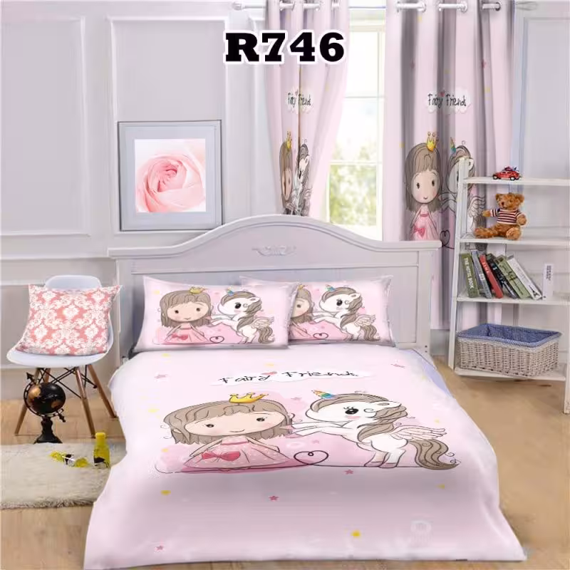 روتختی سه بعدی طرح دخترانه اسب تک شاخ