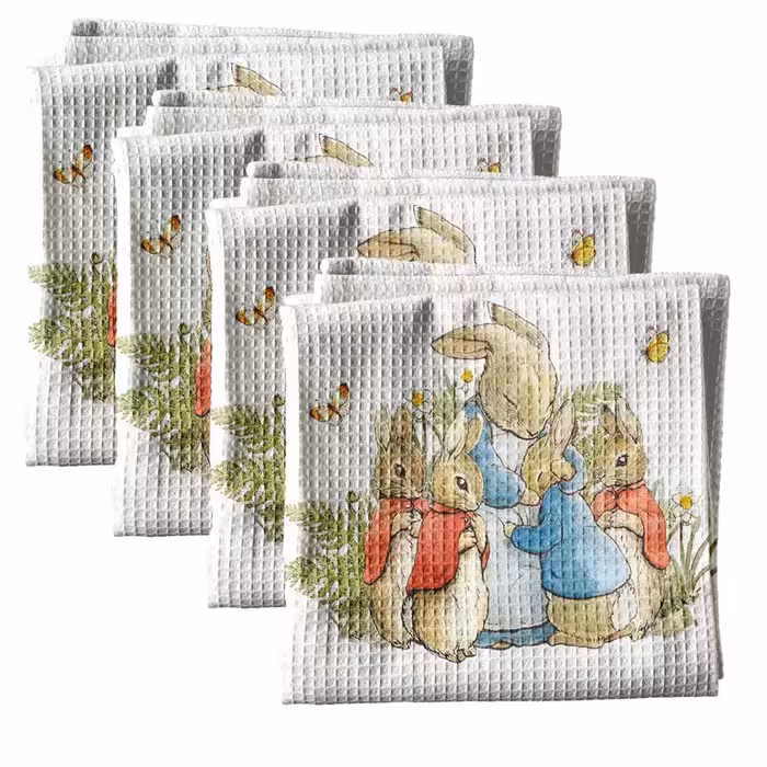 دستمال آشپزخانه مدل مامان خرگوش بسته 4 عددی