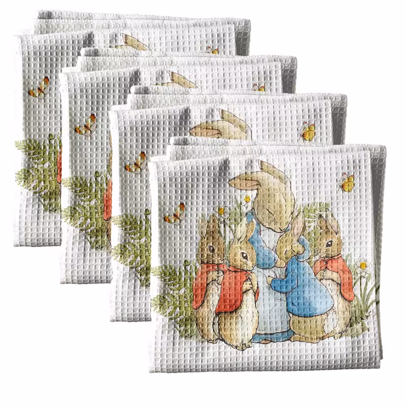 دستمال آشپزخانه مدل مامان خرگوش بسته 4 عددی