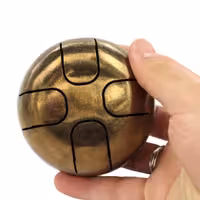 تاینی درام 4 نت فولادی ناماسته آنودایز طلایی کد 150002