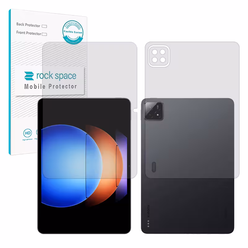گلس صفحه نمایش و پشت تبلت شیائومی Pad 6S Pro مدل نانو هیدروژل مات برند راک اسپیس کد XLXL