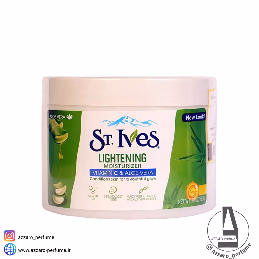 کرم آبرسان و مرطوب کننده کاسه ای سنت ایوز مدل ST.IVES LIGHTENING حجم 300 میل