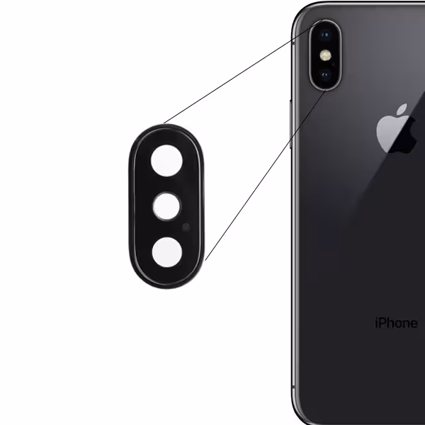 گلس دوربین ایفون ایکس / glass camera iphone x