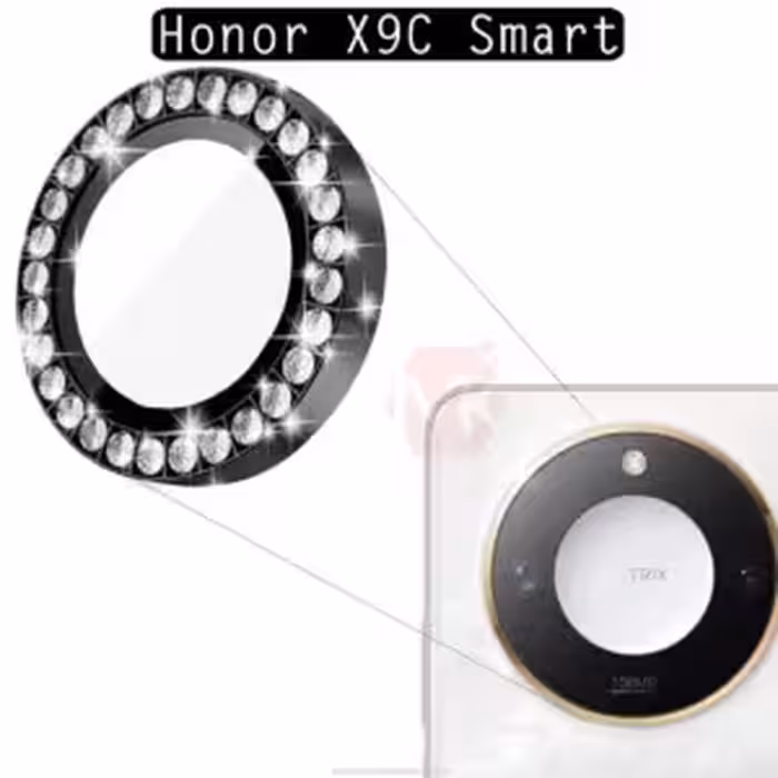 محافظ لنز نگین دار Diamond Ring Lens Glass | Honor X9C Smart