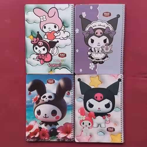 دفتر سیمی 50 برگ کرومی و دوستان