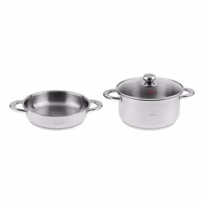 سرویس تابه و قابلمه 3 پارچه پارس استیل مدل فلزی کد 2024