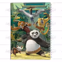 دفتر مشق کارتون پاندای کونگ فو کار